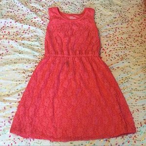 Pink Lacy Dress with Sparkles